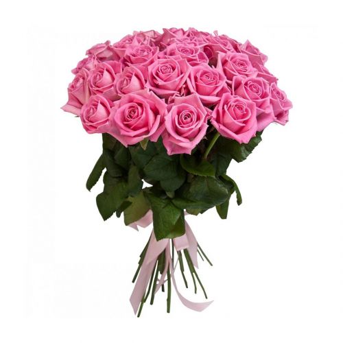 Купить 25 розовых роз с доставкой по Пушкину